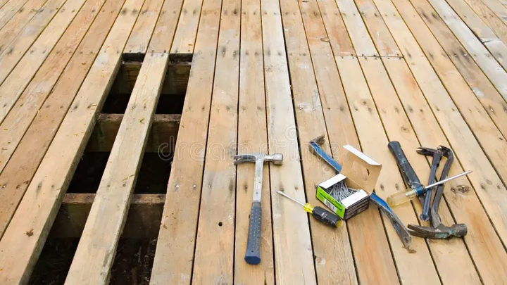 Deck project Saturday, July 18 from 8 AM to 12