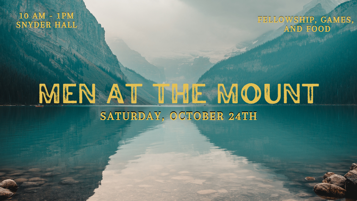 Men at the Mount Event