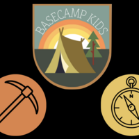 Logo for Ranger and Pioneer BaseCamp Kids Volunteer
