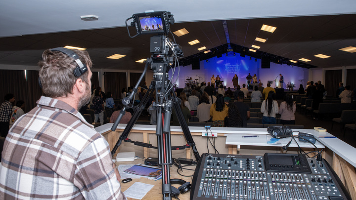 Logo for Media Production + Camera + On-line + Pro-Presenter Sound teams