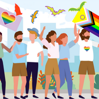 Logo for Austin's LGBTQ & Allies Community Heart Circle