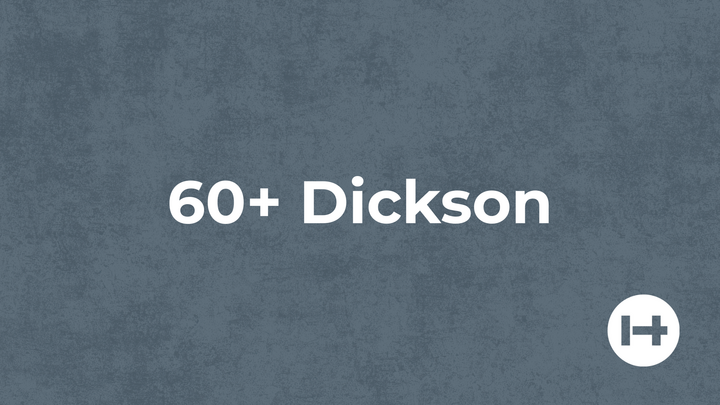Logo for 60+ Dickson