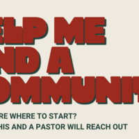 Logo for *Help me find a community*