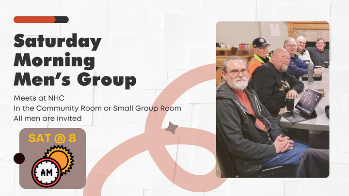Logo for Saturday Morning Men's Group (Men's Ministry)