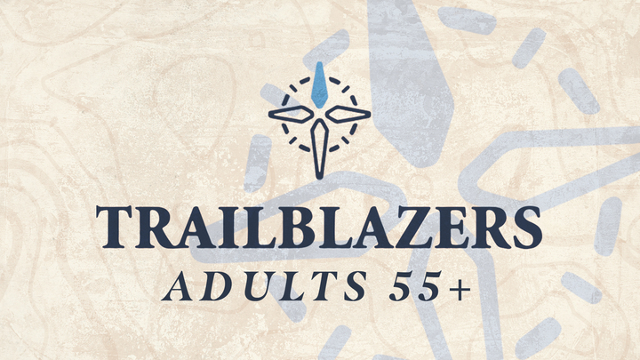 Logo for Trailblazers 55+ Adult Ministry