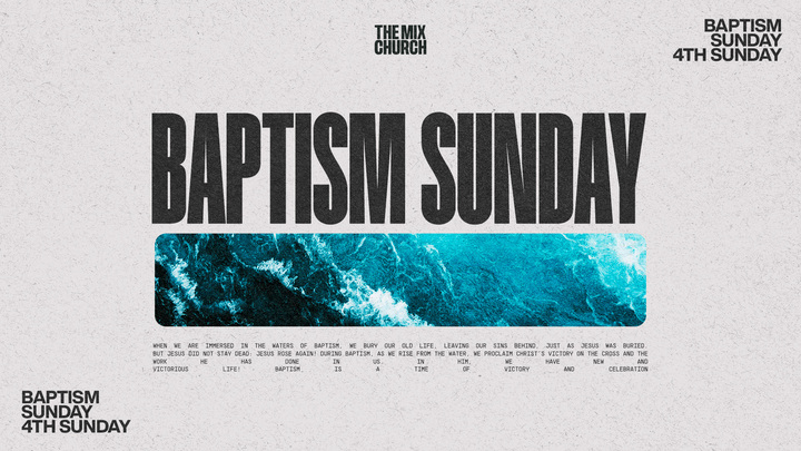 Logo for Baptisms at THE MIX