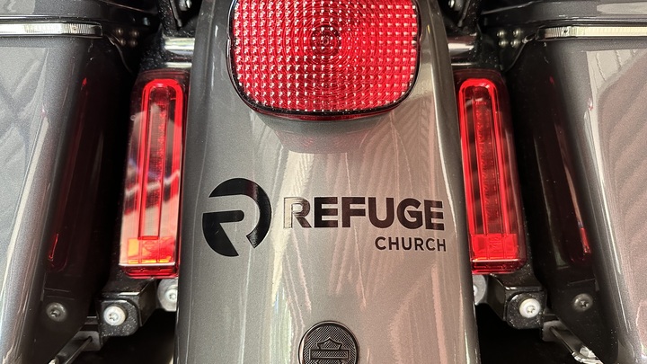 Logo for REFUGE RIDERS: Motorcycle Ministry (Led by Josh Bradshaw)