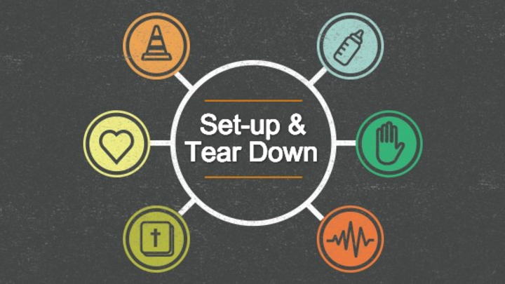Logo for Set-Up/ Tear-Down Team