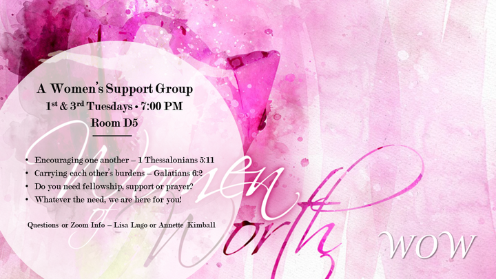 Logo for Women of Worth (Wow)