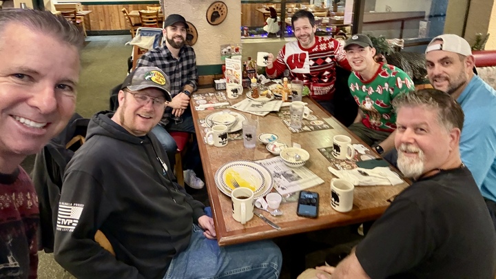 Logo for Men’s Breakfast with Ian, Stan & The Gang
