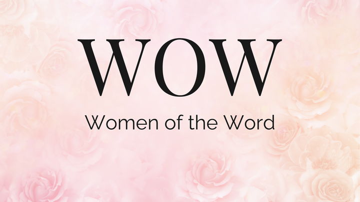 Logo for Ladies Monthly WOW meeting (women of the Word)
