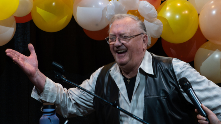 Logo for Ernie Teske Bi-weekly -Friday nights - Mature Mixed Adults Home Group - North Edmonton.