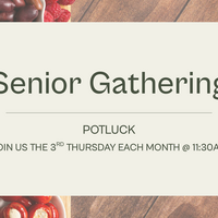 Logo for Senior Gathering and Potluck
