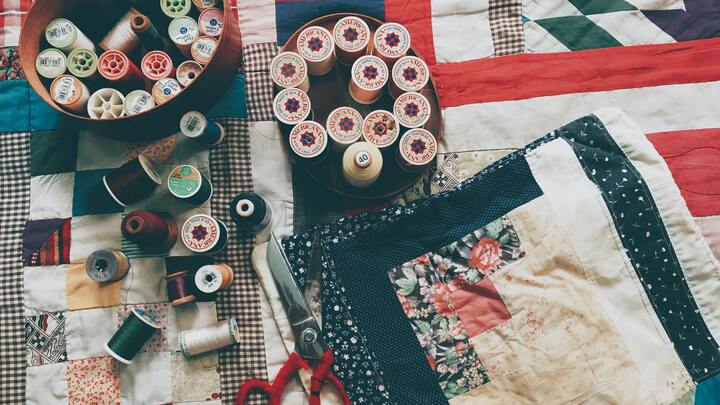 Logo for CG Quilting/Sewing/Needlework (Hampton + Jauken)