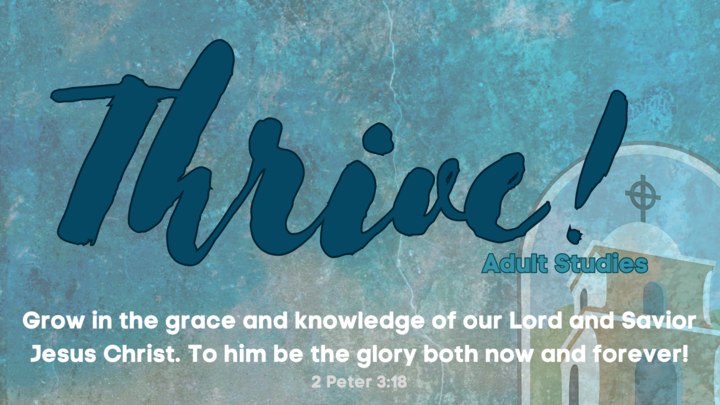 Logo for Thrive! Adult Bible Studies