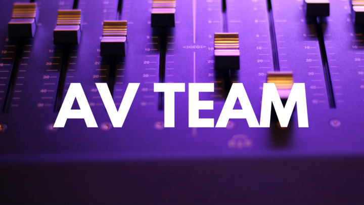 Logo for Audio Visual (AV) Team