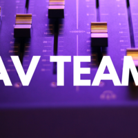 Logo for Audio Visual (AV) Team