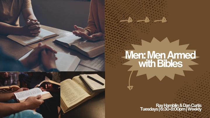 Logo for MEN: Men Armed with Bibles