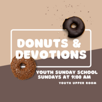 Logo for Donuts and Devotions Youth Sunday School Class