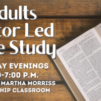 Logo for Adult's Tuesday Evening Pastor Led Bible Study