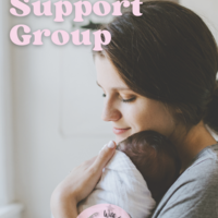 Logo for Postpartum Support Gathering (for women with children under 1 year old)