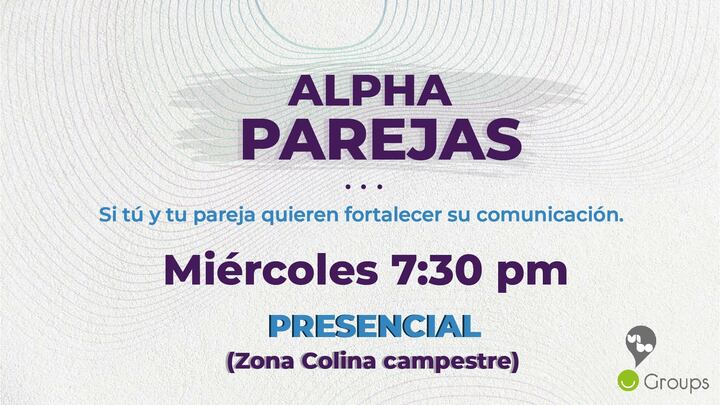 Logo for Alpha Parejas