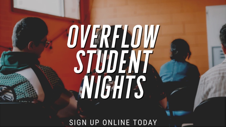 Logo for Overflow Student Nights (6th-12th grade students)