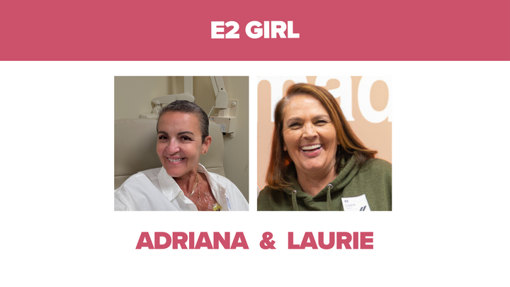 Logo for E2 Girl 40+ with Adriana & Laurie