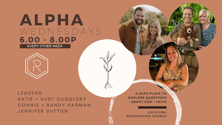 Logo for ALPHA | Wednesdays | San Diego