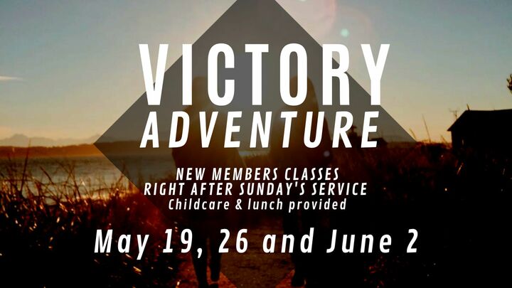 Logo for Victory Adventure /// May 19, 26 and June 2
