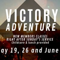Logo for Victory Adventure /// May 19, 26 and June 2