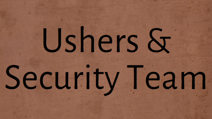 Logo for Ushers and Security