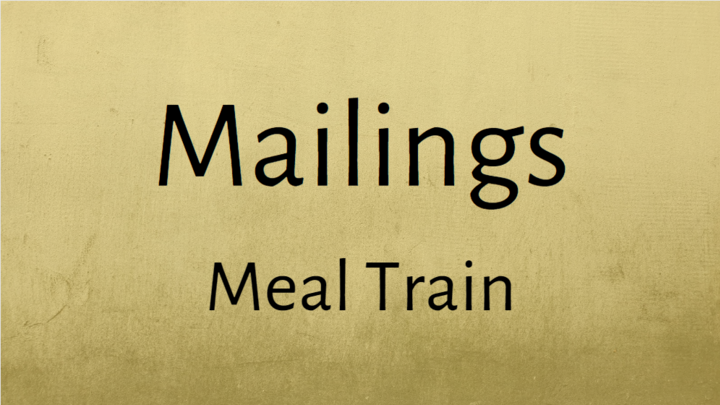 Logo for Meal Train Email List