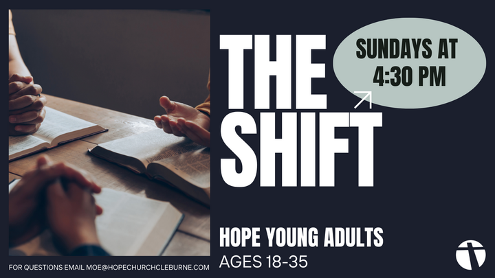 Logo for The Shift- Hope Young Adults