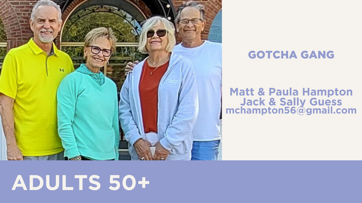 Logo for ADULTS 50+ | Gotcha Gang
