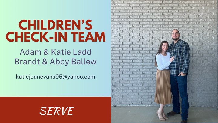 Logo for SERVE: CHILDREN'S CHECK-IN TEAM (SAL)