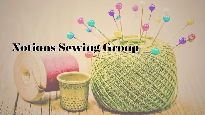 Logo for "Notions" Women's Sewing Group