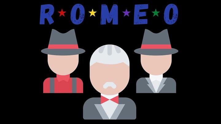 Logo for R.O.M.E.O (Retired Old Men Eating Out)