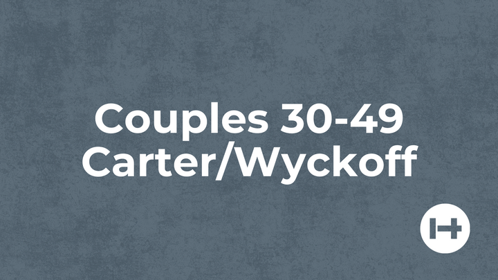 Logo for Couples 30-49 Carter/Wyckoff