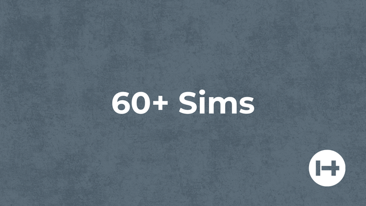 Logo for 60+ Sims