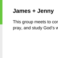 Logo for James + Jenny Gordon | Small Group