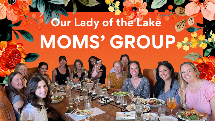 Logo for Our Lady of the Lake Moms' Group