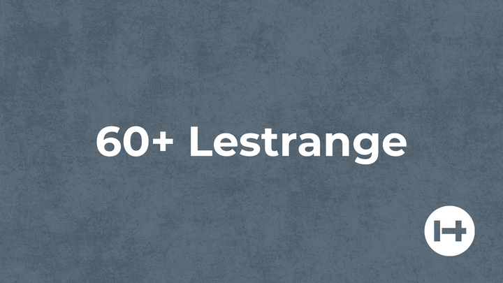Logo for 60+ Lestrange