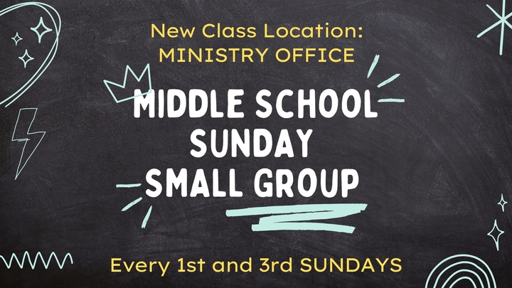 Logo for Middle School Sunday Morning Group
