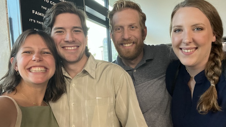 Logo for Families in Fellowship | Marshall + Erin Strawn with Zach + Katie Mayberger