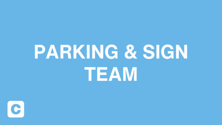 Logo for Parking and Sign Team