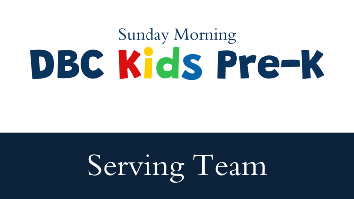 Logo for Sunday Morning DBC Kids Pre-K