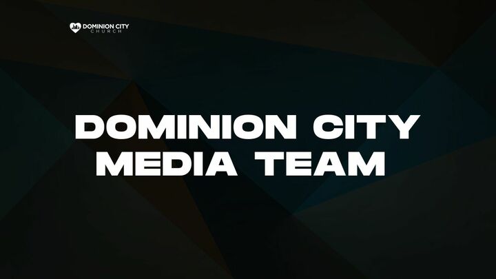 Logo for Dominion City Media Team