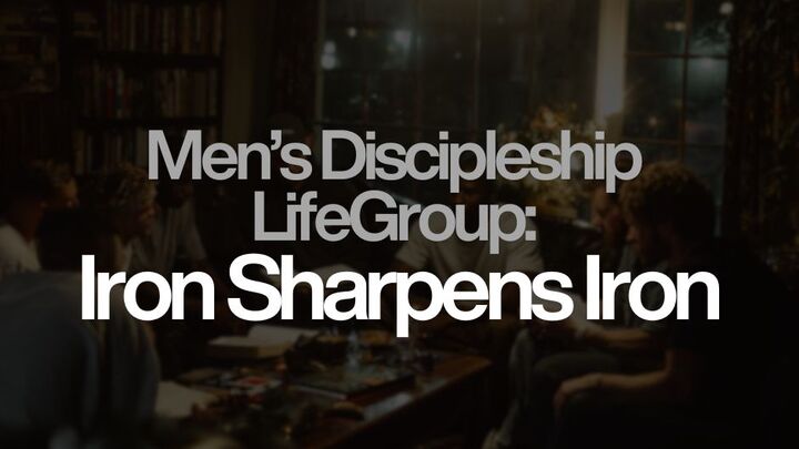 Logo for Men’s Discipleship Group: Iron Sharpens Iron