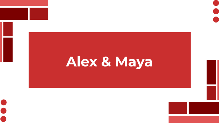 Logo for Alex and Maya's Group
